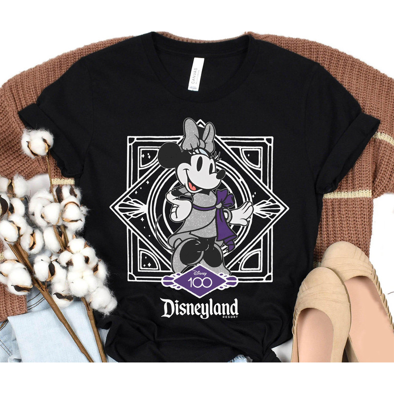 Cute Minnie Mouse Disney100 Shirt Disney 100 Years Of Wonder Tee Walt Disney Company T-shirt Disneyland 2023 Trip 100th Anniversary - 5.jpg
