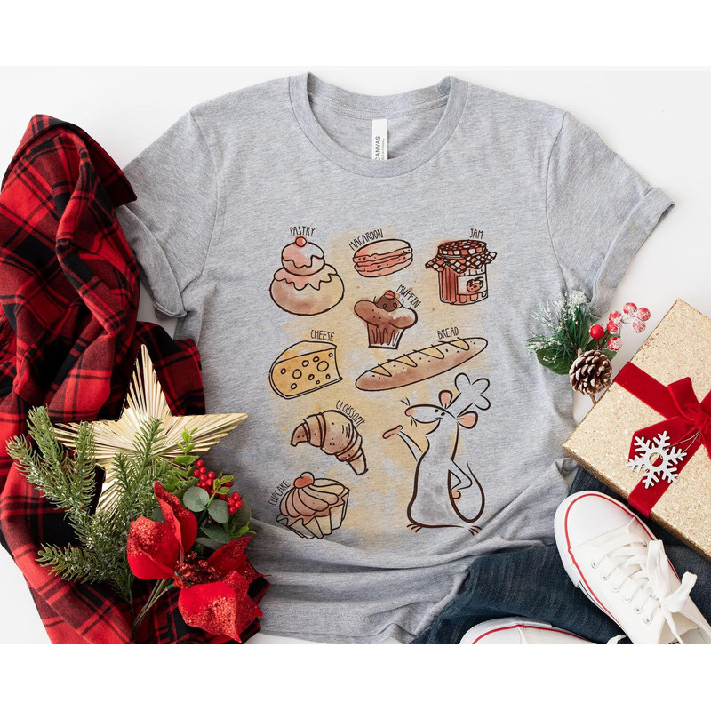 Cute Remy Mouse Chef Watercolor Shirt Ratatouille Tee Walt Disney World T-shirt Disneyland Family Vacation Trip Magic Kingdom Tee - 3.jpg