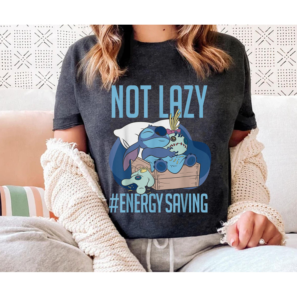 Cute Stitch Not Lady Energy Saving Shirt Lilo & Stitch Day Jun 26th T-shirt Walt Disney World Trip Disneyland Outfits Funny Gift - 1.jpg