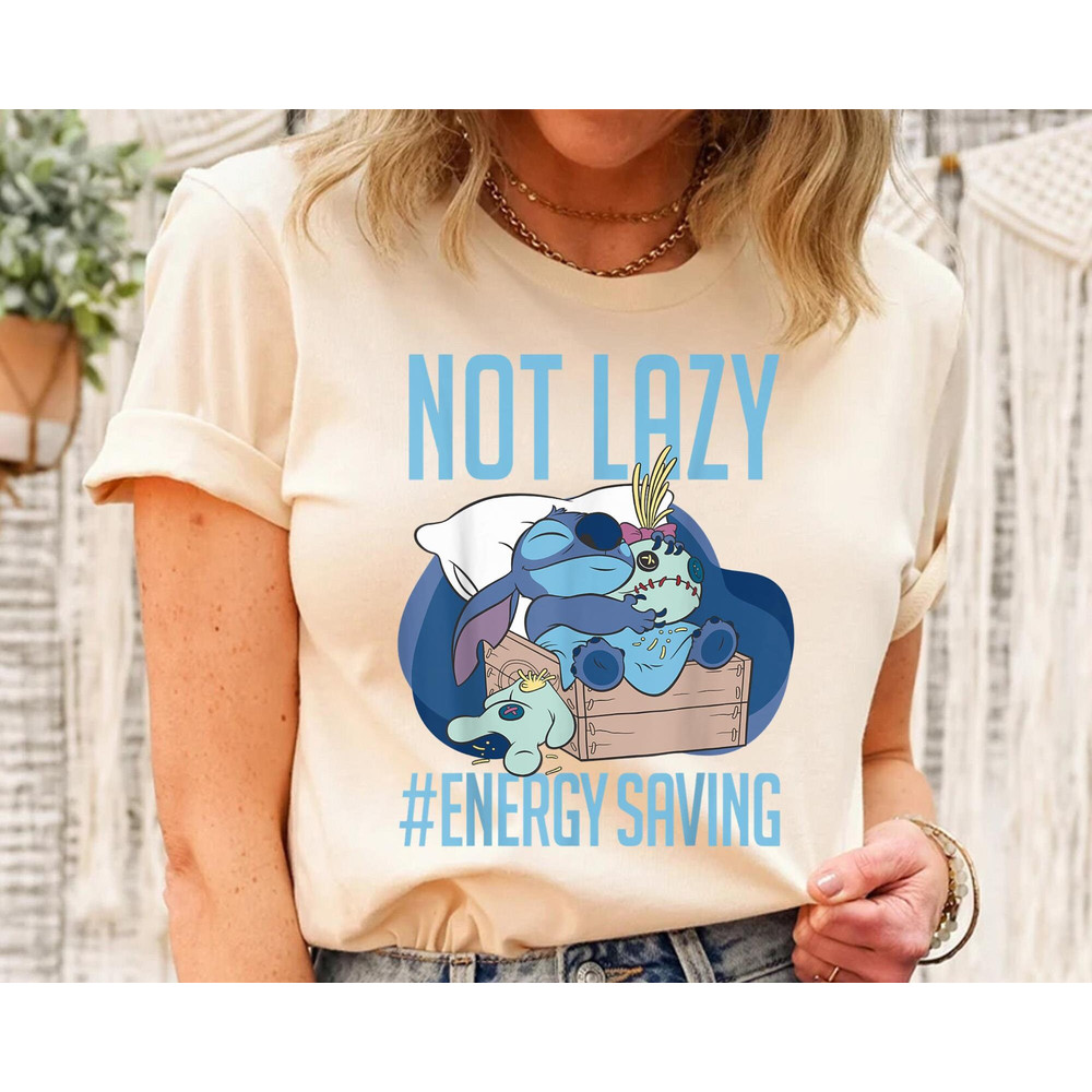 Cute Stitch Not Lady Energy Saving Shirt Lilo & Stitch Day Jun 26th T-shirt Walt Disney World Trip Disneyland Outfits Funny Gift - 3.jpg
