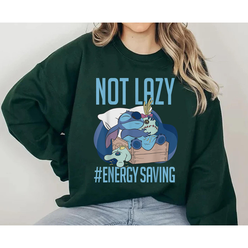 Cute Stitch Not Lady Energy Saving Shirt Lilo & Stitch Day Jun 26th T-shirt Walt Disney World Trip Disneyland Outfits Funny Gift - 4.jpg