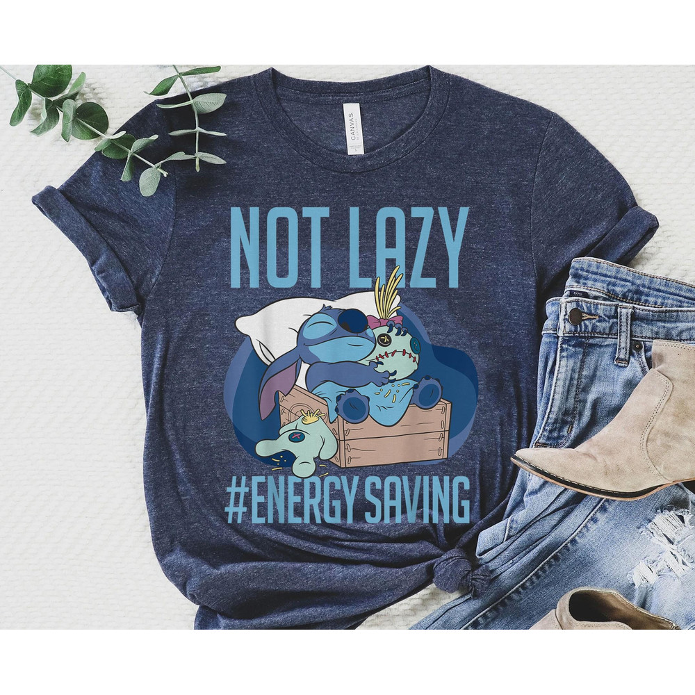 Cute Stitch Not Lady Energy Saving Shirt Lilo & Stitch Day Jun 26th T-shirt Walt Disney World Trip Disneyland Outfits Funny Gift - 5.jpg