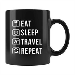 travel mug, traveler gift, gift for traveler, world traveler gift, wanderlust mug, wanderlust gift, traveler coffee mug,