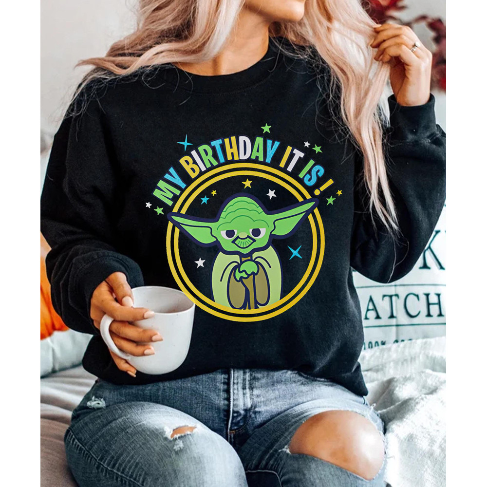 Cute Yoda Master My Birthday It Is Shirt Retro Star Wars Fan Birthday Party Tee Walt Disney World Disneyland Trip Funny Birthday Gift - 4.jpg