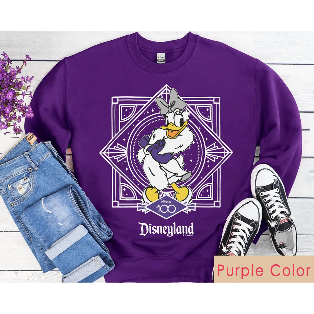 Daisy Duck Disney 100 Years Of Wonder Shirt  Disney100 Tee  Walt Disney Company T-shirt  Disneyland Platinum 2023 Trip 100th Anniversary - 2.jpg