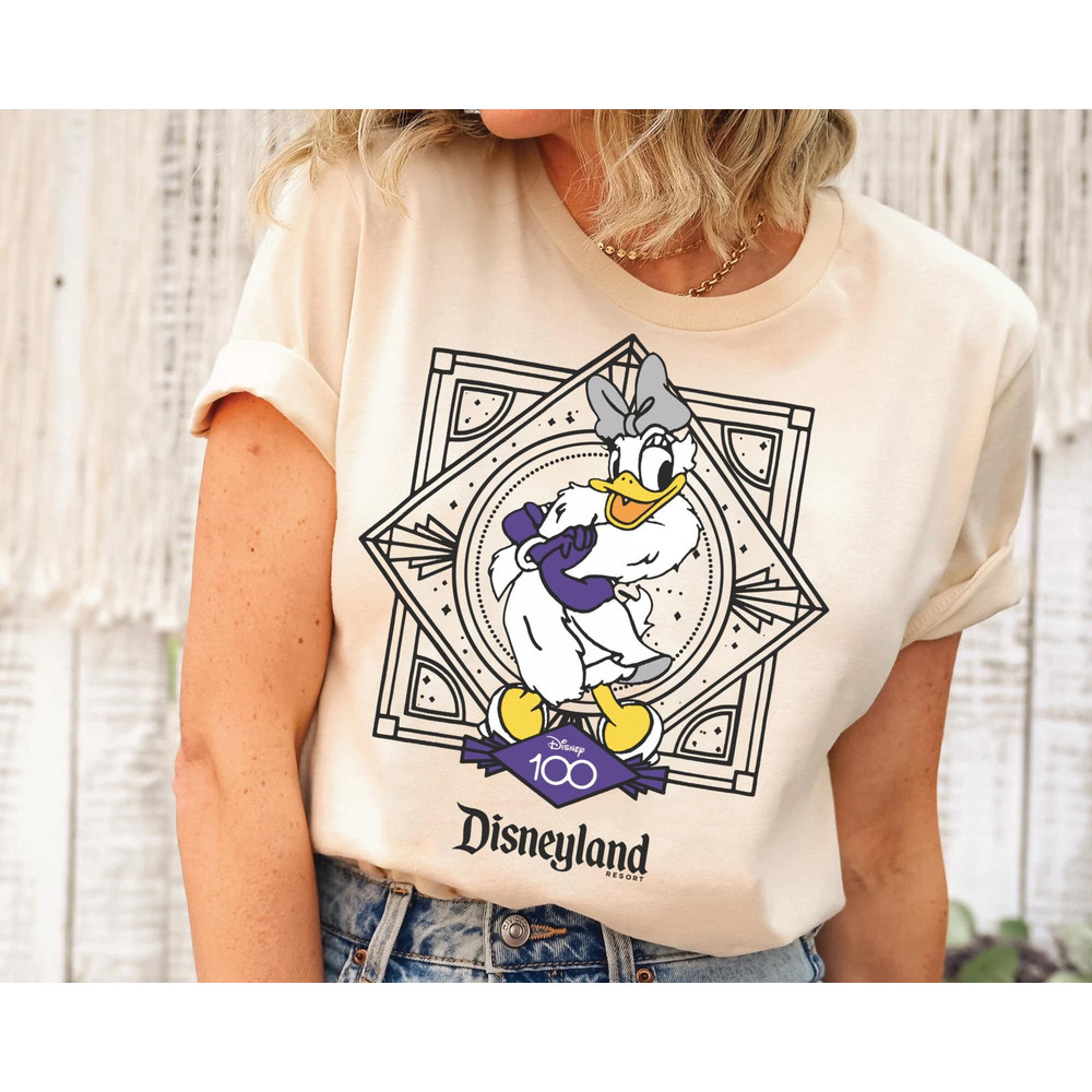 Daisy Duck Disney 100 Years Of Wonder Shirt  Disney100 Tee  Walt Disney Company T-shirt  Disneyland Platinum 2023 Trip 100th Anniversary - 4.jpg