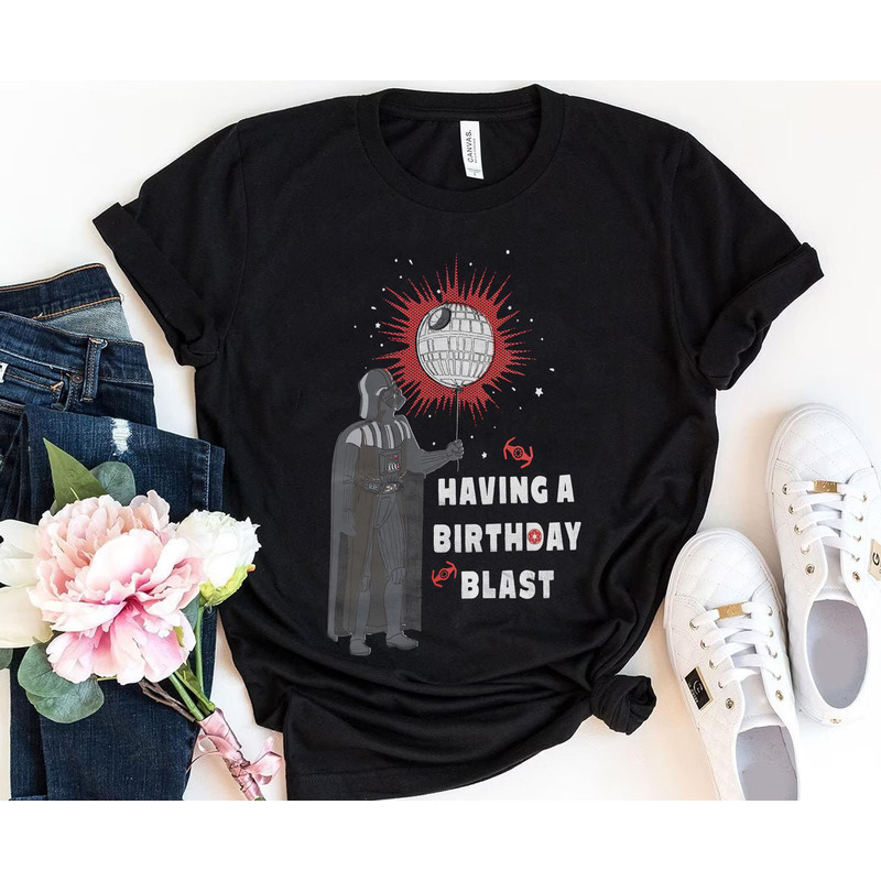 Darth Vader Birthday Death Star Balloon Shirt Retro Star Wars Birthday Party Tee Walt Disney World Disneyland Trip Funny Birthday Gift - 2.jpg