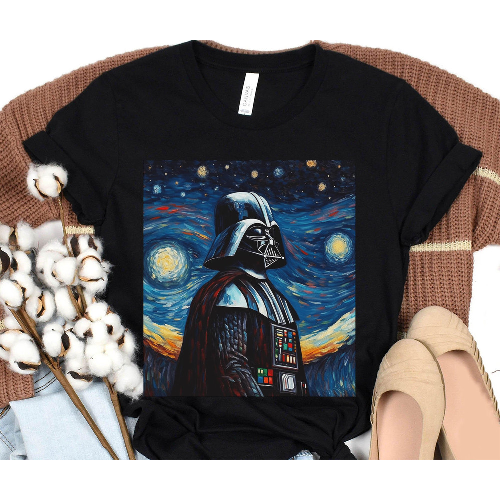 Darth Vader Starry Night Star Wars Shirt Star Wars Celebration May The 4th Be With You Galaxy's Edge Tee Walt Disney World Trip - 1.jpg