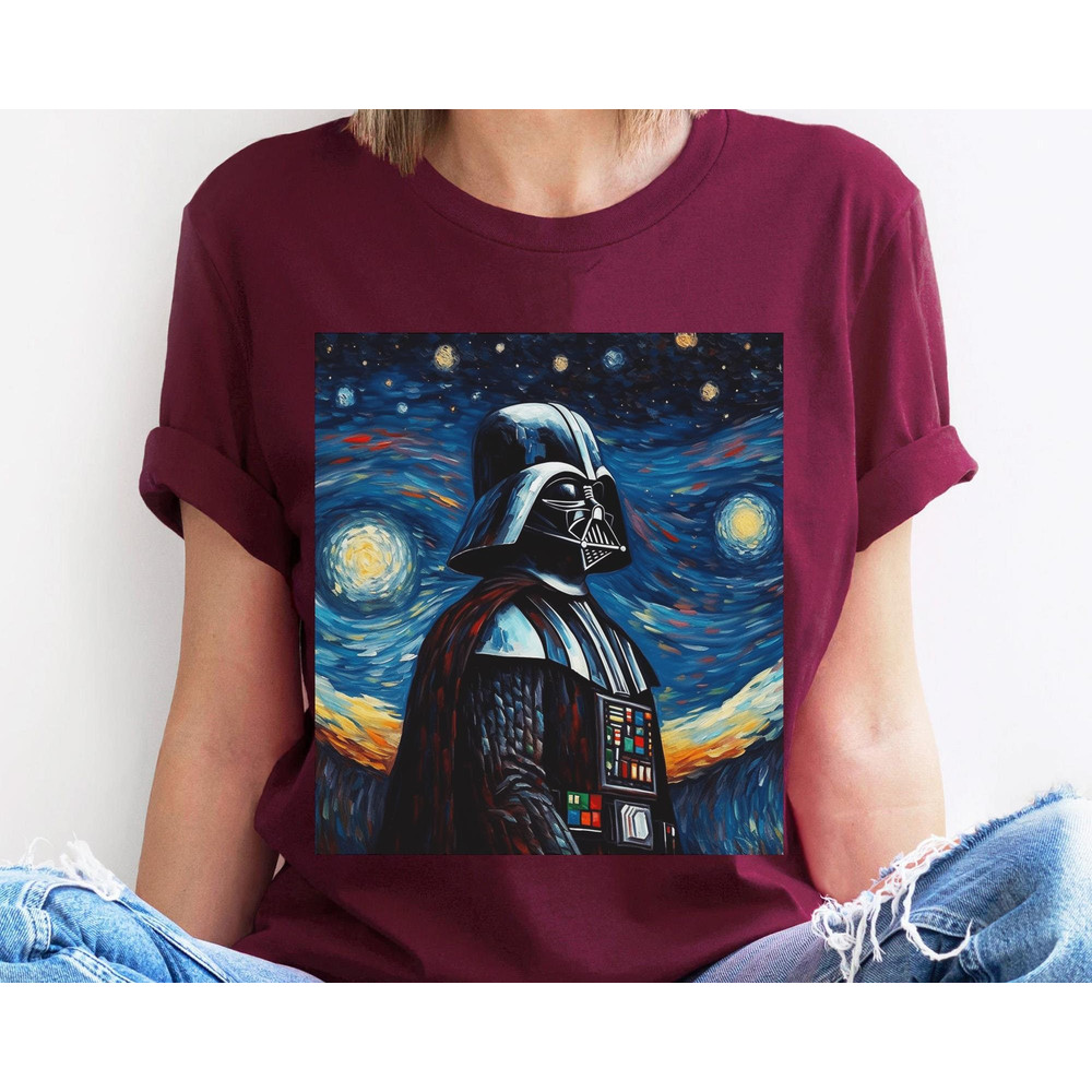 Darth Vader Starry Night Star Wars Shirt Star Wars Celebration May The 4th Be With You Galaxy's Edge Tee Walt Disney World Trip - 4.jpg