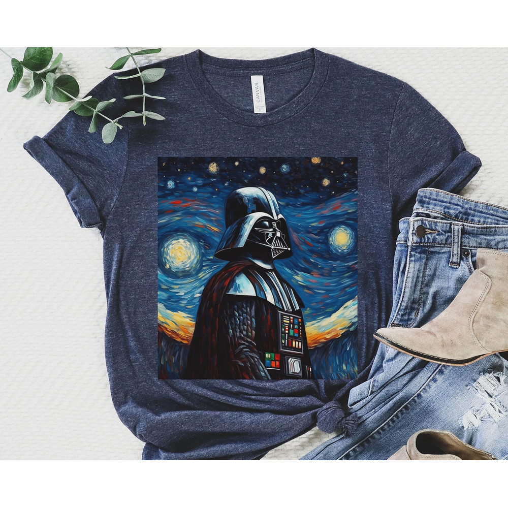 Darth Vader Starry Night Star Wars Shirt Star Wars Celebration May The 4th Be With You Galaxy's Edge Tee Walt Disney World Trip - 5.jpg