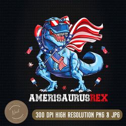 dinosaur 4th of july amerisaurus t rex png, t-rex holding american flag png, 4th of july dinosaur, digital download