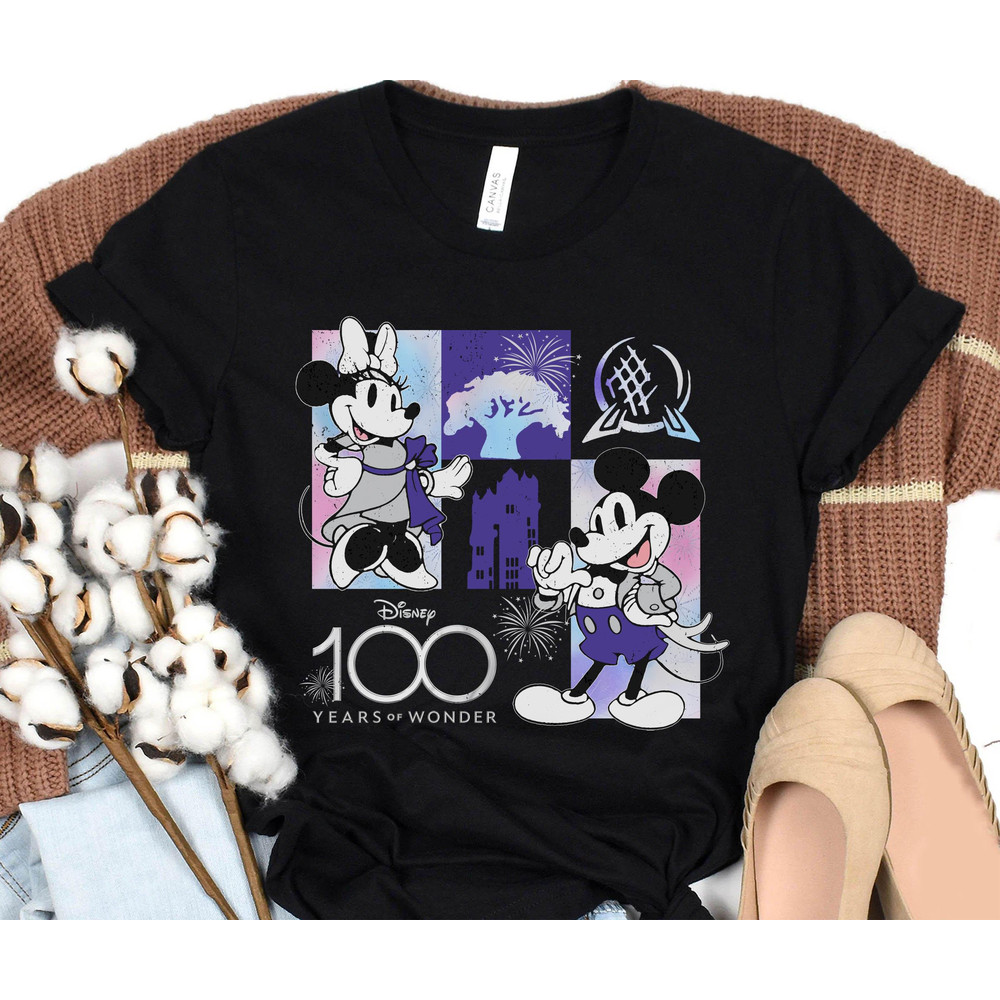Disney 100 Years Of Wonder Mickey and Minnie Shirt Walt Disney Company T-shirt Disneyland Platinum 100th Anniversary Disney100 Outfits - 2.jpg