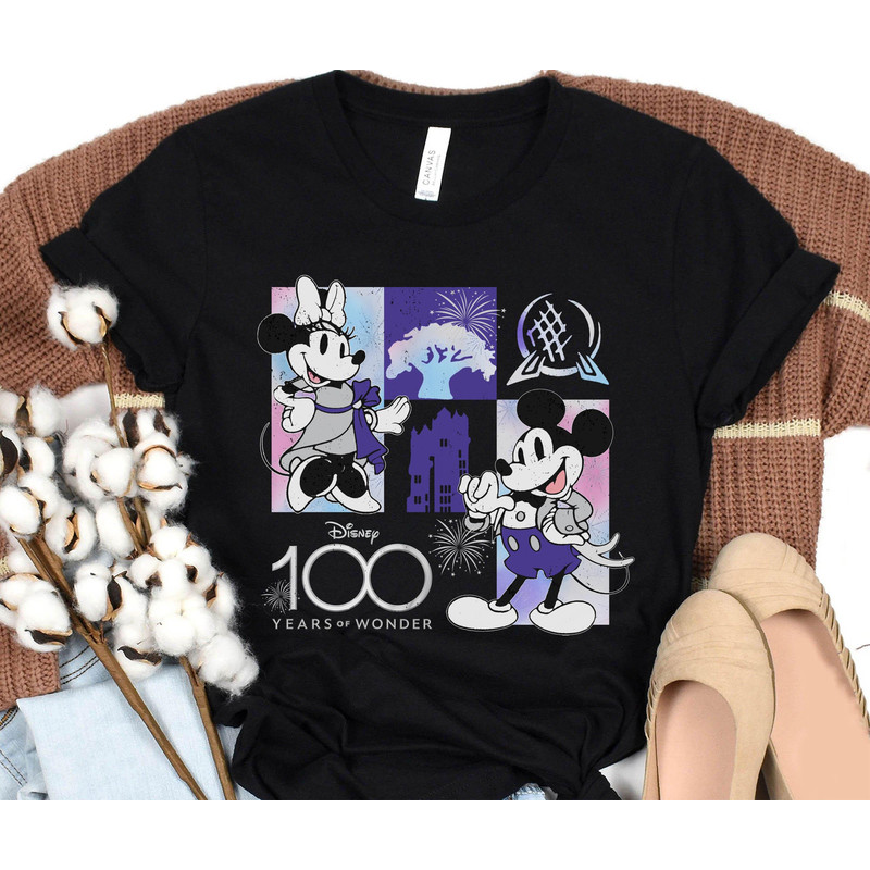 Disney 100 Years Of Wonder Mickey and Minnie Shirt Walt Disney Company T-shirt Disneyland Platinum 100th Anniversary Disney100 Outfits - 2.jpg