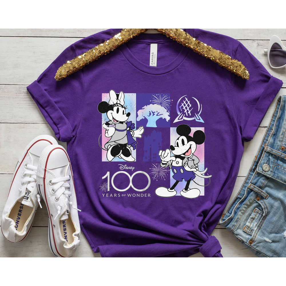 Disney 100 Years Of Wonder Mickey and Minnie Shirt Walt Disney Company T-shirt Disneyland Platinum 100th Anniversary Disney100 Outfits - 5.jpg