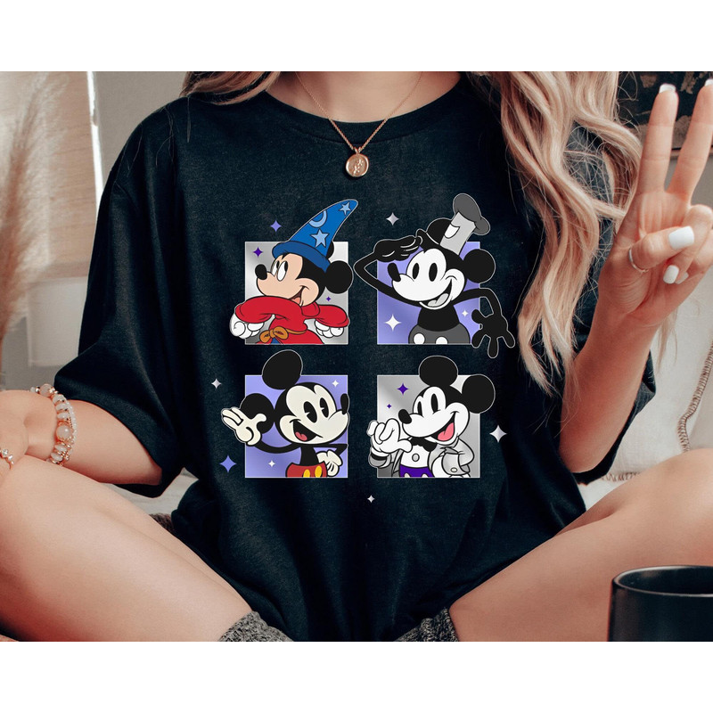 Disney 100 Years Of Wonder Mickey Through The Years Shirt Disney Platinum Celebration T-shirt Disney 100th Anniversary Disneyland Trip - 3.jpg