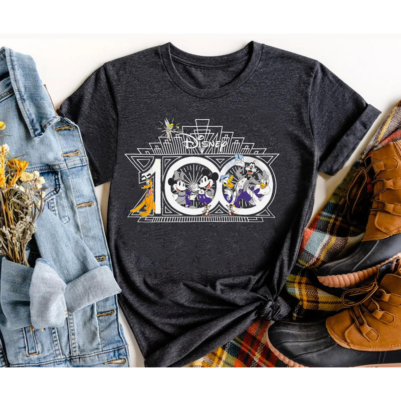 Disney 100 Years Of Wonder Sweatshirt Mickey and Friends Walt Disney Shirt Disneyland 2023 Trip 100th Anniversary Disney 100 Outfits - 5.jpg