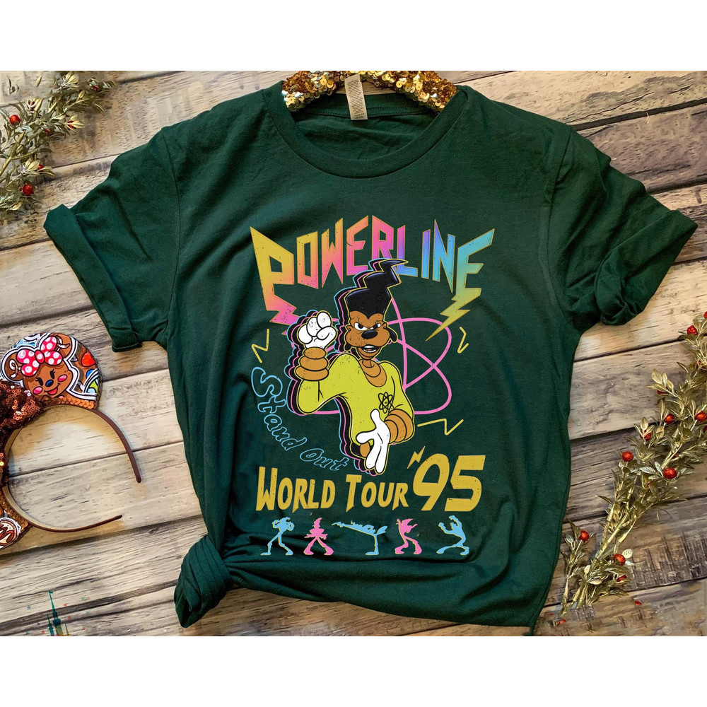 Disney A Goofy Movie Powerline Stand Out World Tour 95 Shirt Disney Birthday Gift Ideas Walt Disney World T-shirt Magic Kingdom Park - 1.jpg