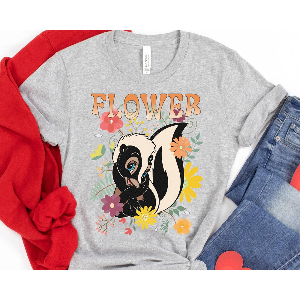 Disney Bambi Flower 70S Style Floral Shirt Disney Bambi T-shirt Disney Birthday Walt Disney World Magic Kingdom Disneyland Trip - 3.jpg