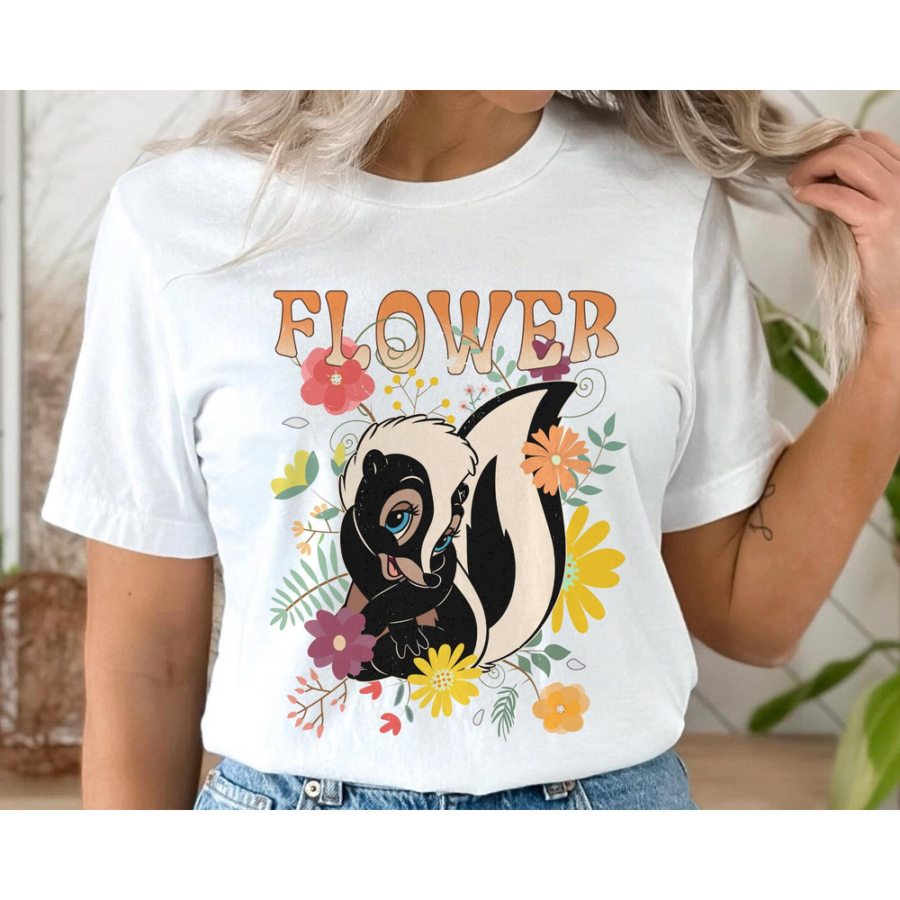 Disney Bambi Flower 70S Style Floral Shirt Disney Bambi T-shirt Disney Birthday Walt Disney World Magic Kingdom Disneyland Trip - 5.jpg