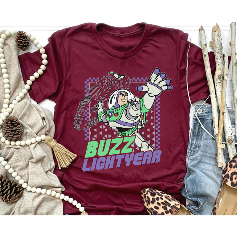 Disney Buzz Lightyear Checkerboard Shirt  Disney Toy Story T-shirt  Disney Birthday Gift Ideas  Disneyland Trip  Walt Disney World - 2.jpg