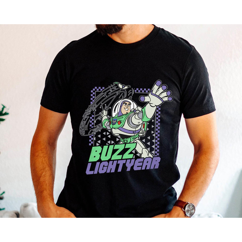 Disney Buzz Lightyear Checkerboard Shirt  Disney Toy Story T-shirt  Disney Birthday Gift Ideas  Disneyland Trip  Walt Disney World - 4.jpg