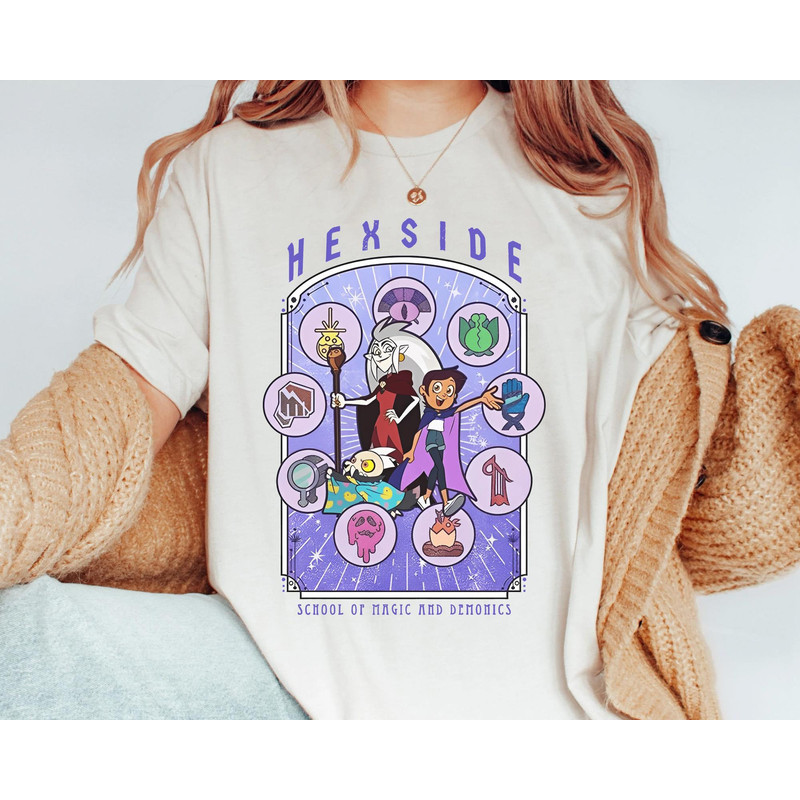 Disney Channel The Owl House Shirt Disney Hexside School Of Magic And Demonics T-shirt Disney Birthday Gift Ideas Walt Disney World - 1.jpg