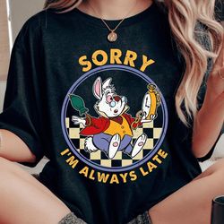 disney checkerboard alice in wonderland white r