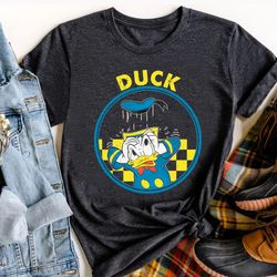 disney checkerboard funny donald duck shirt/ di