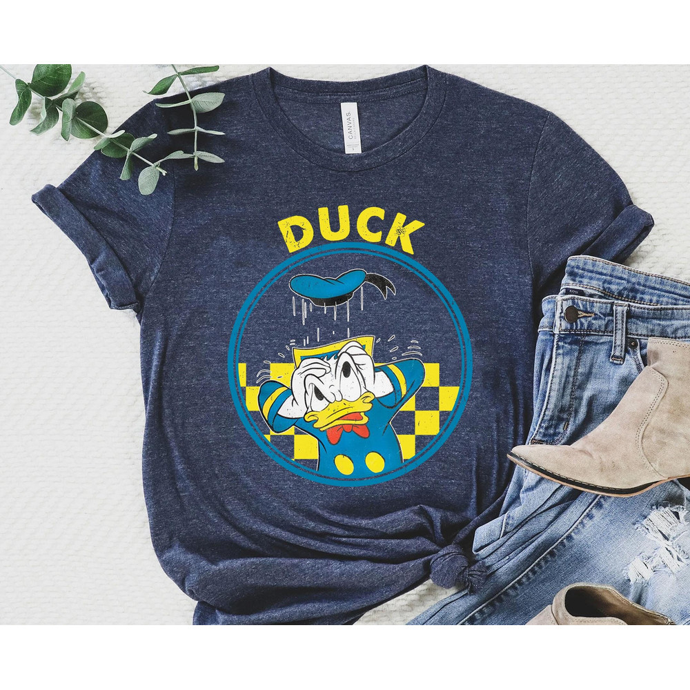 Disney Checkerboard Funny Donald Duck Shirt Disney Donald T-shirt Disney Birthday Walt Disney World Magic Kingdom Disneyland Trip - 2.jpg