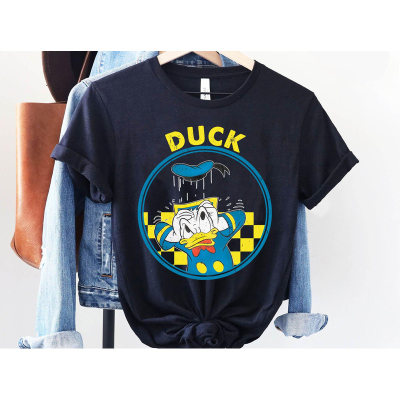 Disney Checkerboard Funny Donald Duck Shirt Disney Donald T-shirt Disney Birthday Walt Disney World Magic Kingdom Disneyland Trip - 3.jpg