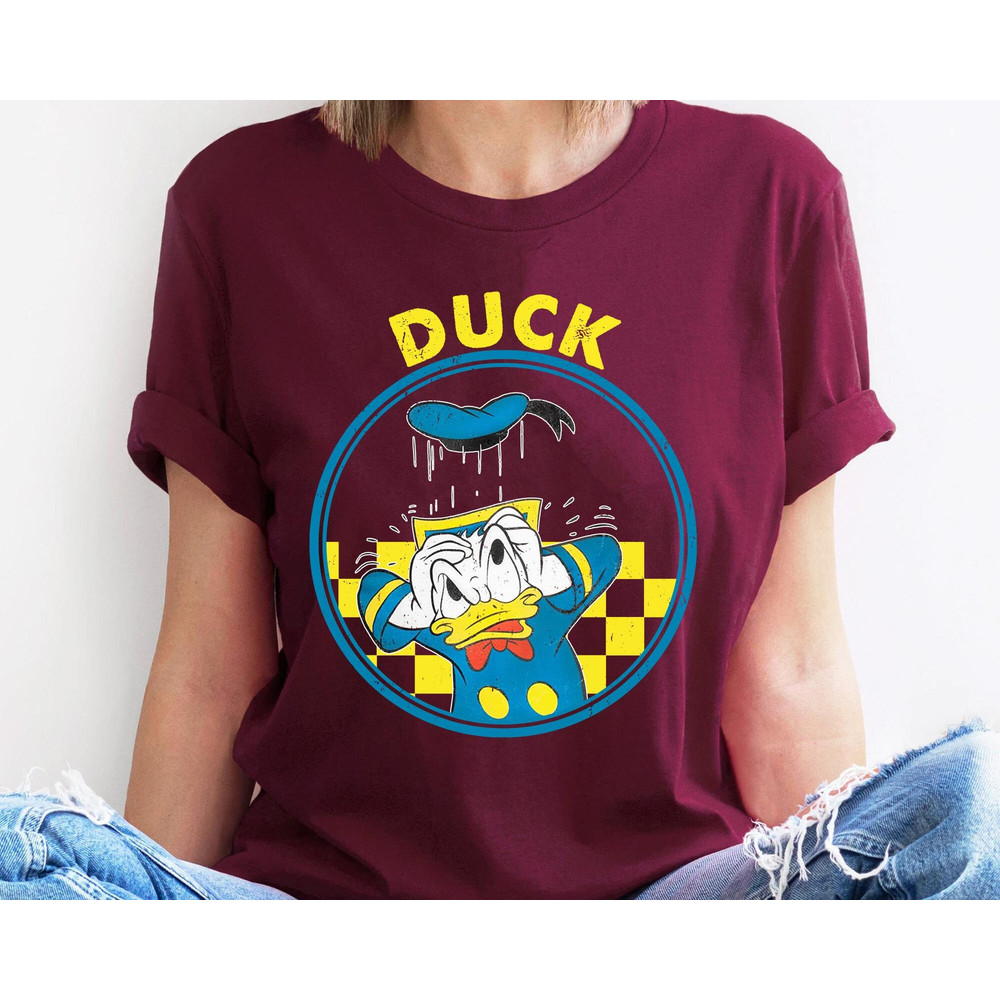 Disney Checkerboard Funny Donald Duck Shirt Disney Donald T-shirt Disney Birthday Walt Disney World Magic Kingdom Disneyland Trip - 4.jpg