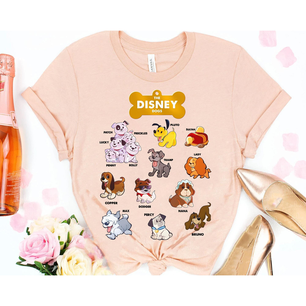 Disney Dog Characters Sweatshirt Pluto Dodger Nana Lady And The Tramp Shirt Walt Disney World Magic Kingdom Disneyland Trip - 2.jpg