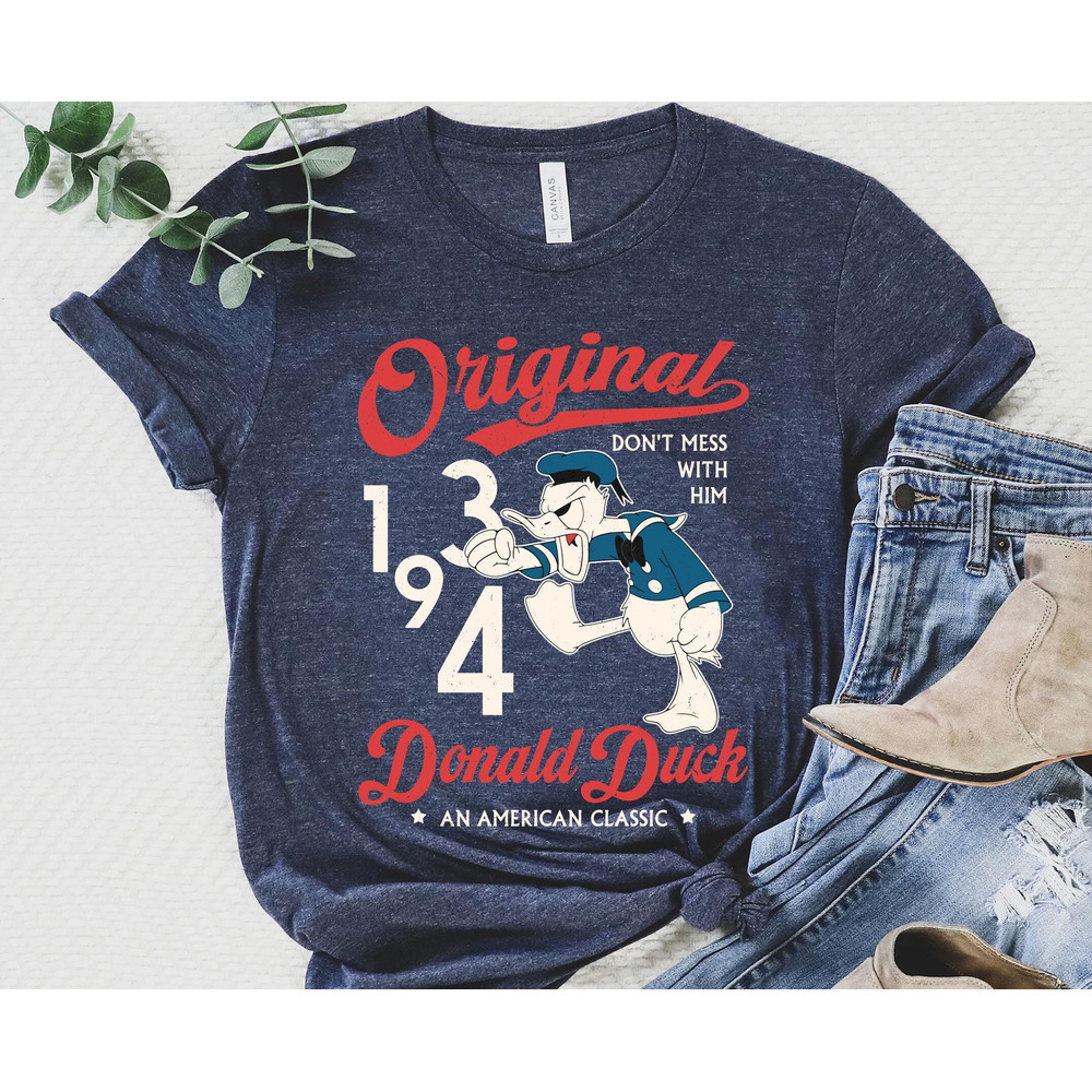 Disney Donald Duck American Classic Don't Mess With Him 1934 Shirt Disney Mickey And Friends T-shirt Disney Birthday Disneyland Trip - 4.jpg