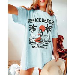 venice beach tee,  california graphic tee, california t-shirt, boho tee, vintage inspired  cotton t-shirt, unisex tee, c