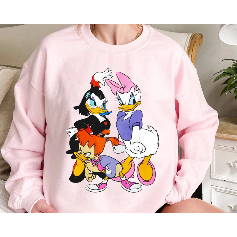 Disney Girls Duck Daisy Gosalyn Magica Sweatshirt  Retro 90s Disney Shirt  Walt Disney World  Magic Kingdom Park  Disneyland Trip Gift - 1.jpg