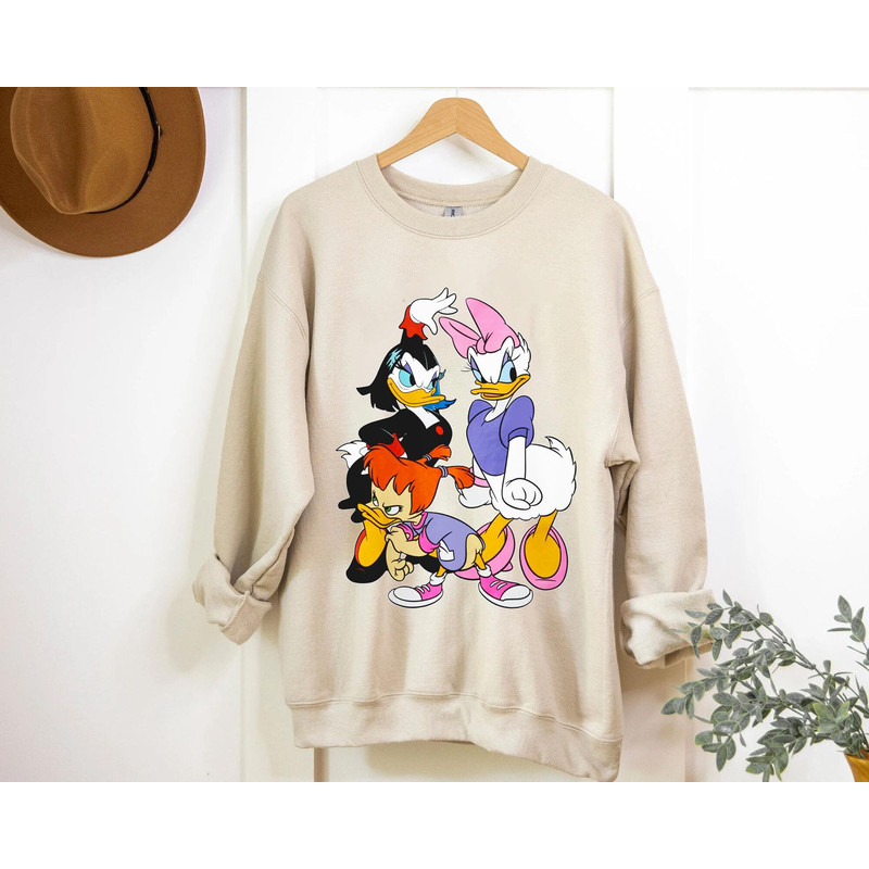 Disney Girls Duck Daisy Gosalyn Magica Sweatshirt  Retro 90s Disney Shirt  Walt Disney World  Magic Kingdom Park  Disneyland Trip Gift - 2.jpg