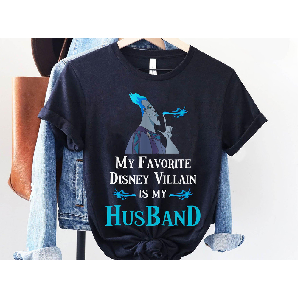 Disney Hercules Hades My Favorite Villain Is My Husband Shirt Disney Hercules Shirt Walt Disney World Tee Disneyland Family Trip - 1.jpg