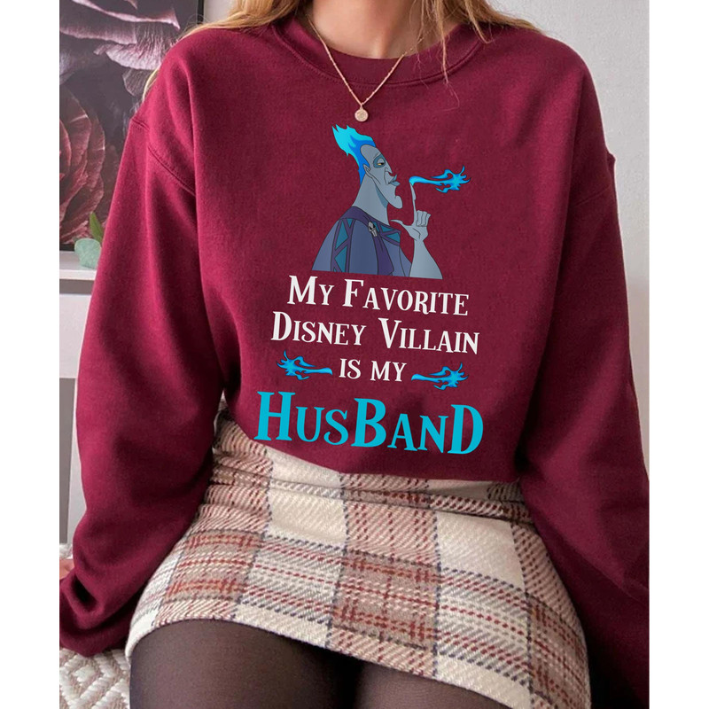 Disney Hercules Hades My Favorite Villain Is My Husband Shirt Disney Hercules Shirt Walt Disney World Tee Disneyland Family Trip - 2.jpg