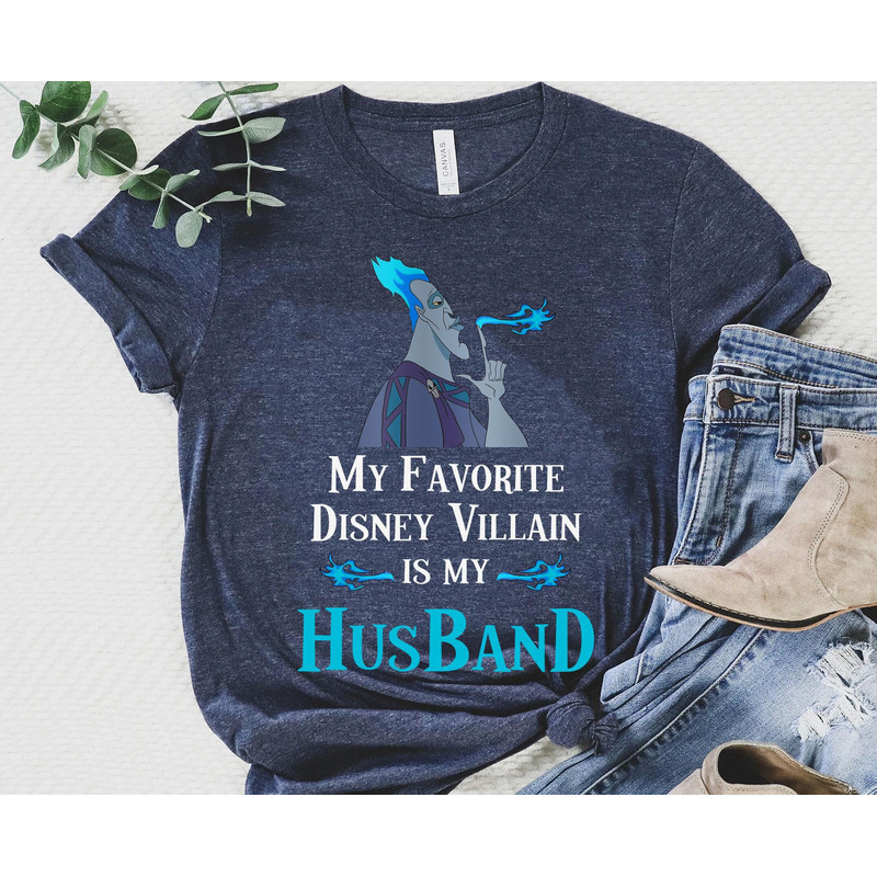 Disney Hercules Hades My Favorite Villain Is My Husband Shirt Disney Hercules Shirt Walt Disney World Tee Disneyland Family Trip - 4.jpg
