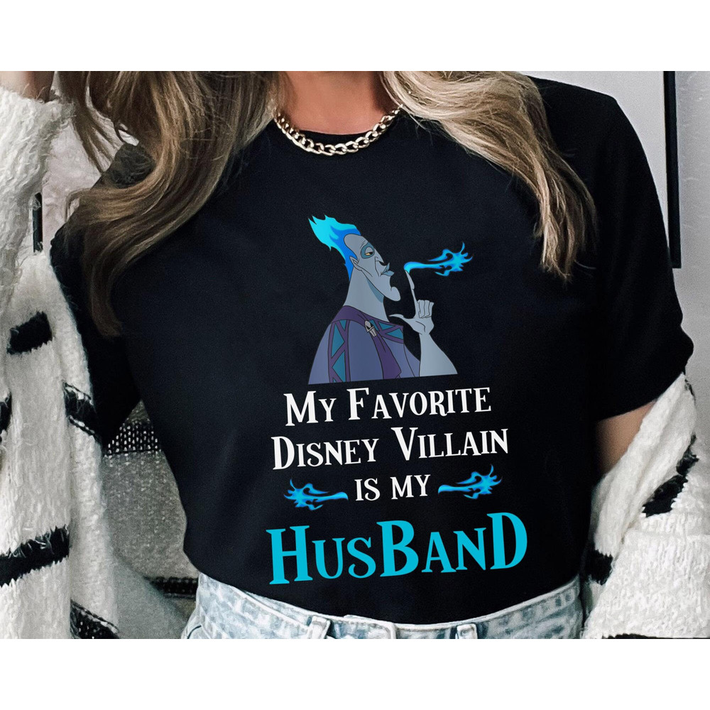 Disney Hercules Hades My Favorite Villain Is My Husband Shirt Disney Hercules Shirt Walt Disney World Tee Disneyland Family Trip - 5.jpg