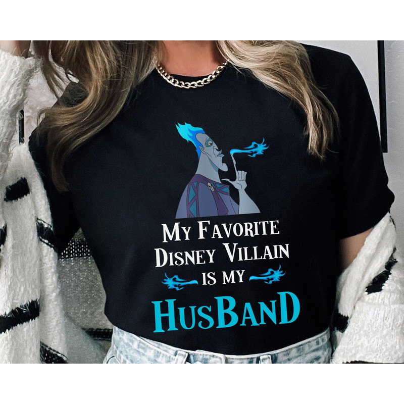 Disney Hercules Hades My Favorite Villain Is My Husband Shirt Disney Hercules Shirt Walt Disney World Tee Disneyland Family Trip - 5.jpg