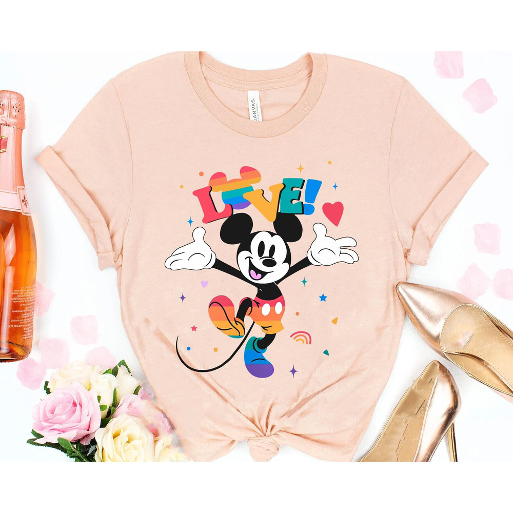 Disney LGBT Pride Mickey Love T-shirt Funny Disney Lgbt Rights Shirt Gay Lesbian Tee Rainbow Pride Month Walt Disney World Trip - 1.jpg