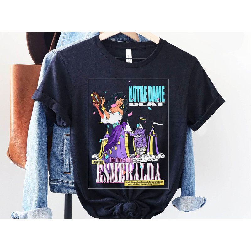 Disney Magazine Cover The Hunchback Of Notre Dame Esmeralda Shirt Disney Esmeralda Tee Disney Birthday Walt Disney World Trip Outfits - 1.jpg