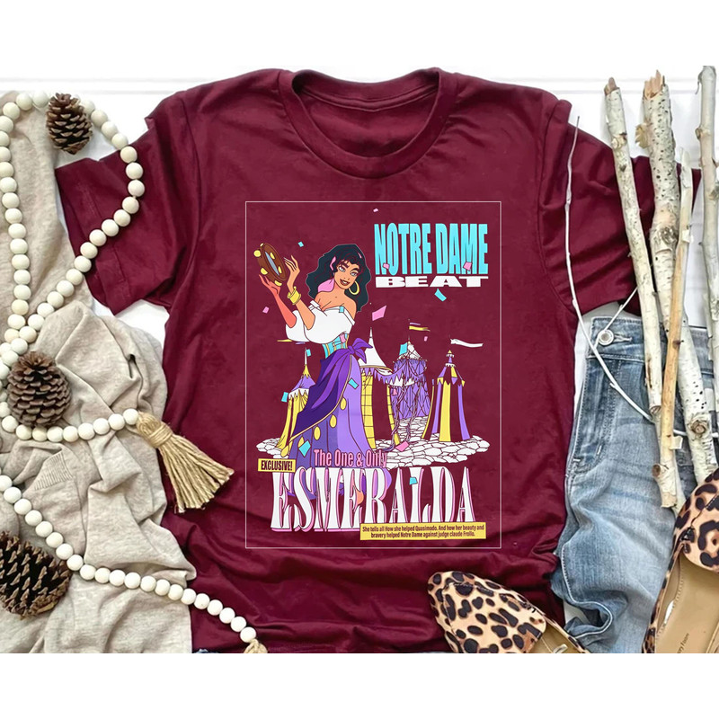 Disney Magazine Cover The Hunchback Of Notre Dame Esmeralda Shirt Disney Esmeralda Tee Disney Birthday Walt Disney World Trip Outfits - 2.jpg