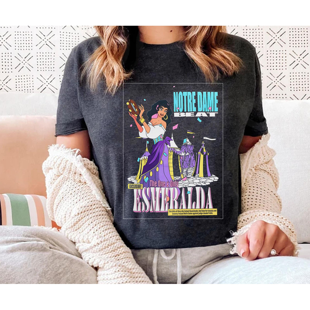 Disney Magazine Cover The Hunchback Of Notre Dame Esmeralda Shirt Disney Esmeralda Tee Disney Birthday Walt Disney World Trip Outfits - 3.jpg