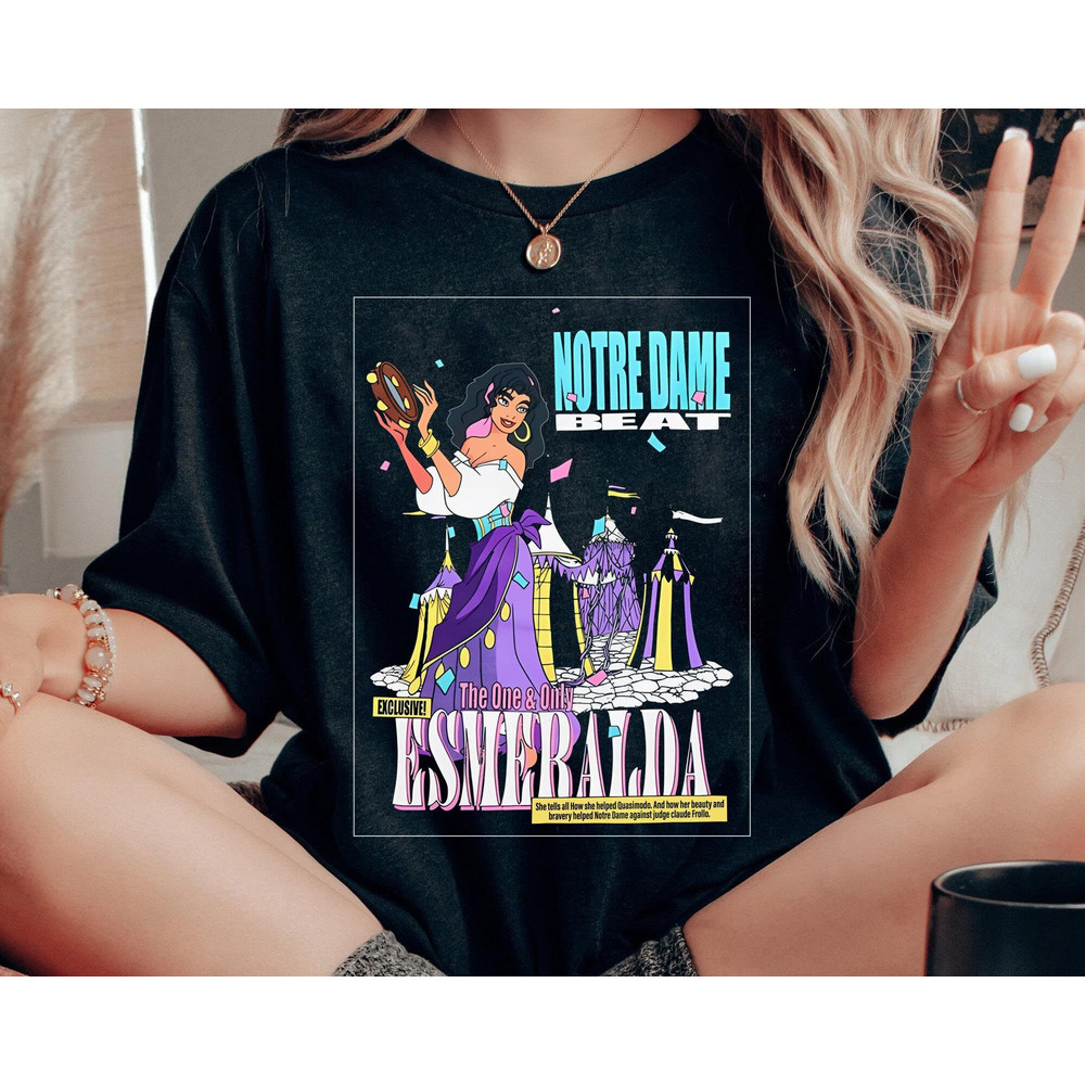 Disney Magazine Cover The Hunchback Of Notre Dame Esmeralda Shirt Disney Esmeralda Tee Disney Birthday Walt Disney World Trip Outfits - 5.jpg