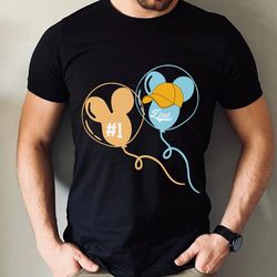 disney mickey balloon no 1 dad t-shirt / best d