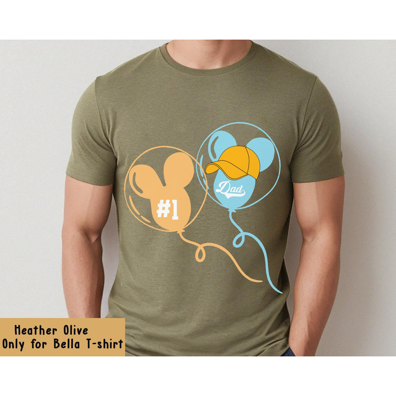 Disney Mickey Balloon No 1 Dad T-shirt Best Dad Ever Tee Funny Disney Dad Shirt Father's Day Gift For Dad Disneyland 2023 Trip - 4.jpg