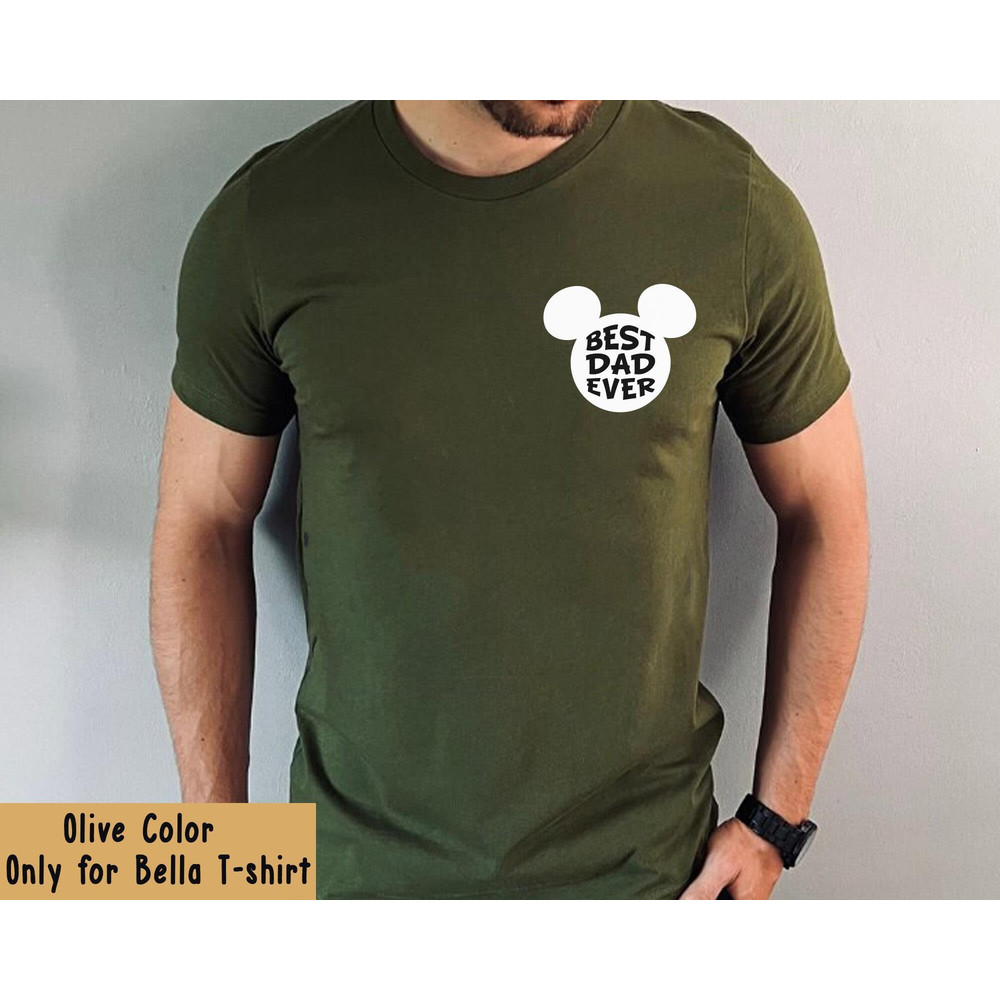 Disney Mickey Dad Pocket Shirt Best Dad Ever Disney Dad T-shirt Father's Day Gift Father And Son Disneyland Trip Walt Disney World - 2.jpg