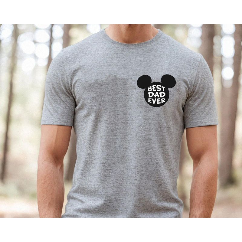 Disney Mickey Dad Pocket Shirt Best Dad Ever Disney Dad T-shirt Father's Day Gift Father And Son Disneyland Trip Walt Disney World - 3.jpg